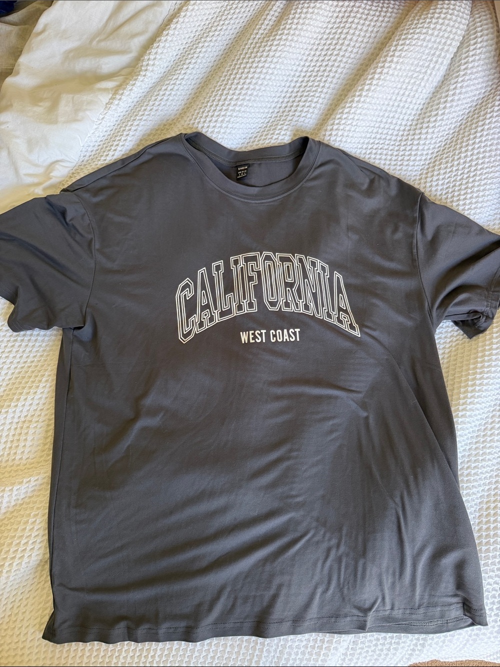 SHEIN Grey 'California West Coast' Graphic Tee